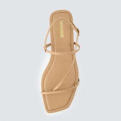 Cushionaire Glory Natural Fashion Open Toe Ankle Strap Comfortable Sandals 7.5