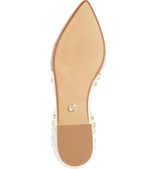 Cecelia New York Min Ballet Flats Clear Chic Pointed Shoe Bare Clear Alabaster