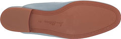 Sam Edelman Linnie Aspen Sky Chain Embellished Slip On Almond Toe Flat Mules