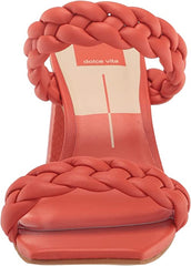 Dolce Vita Paily Persimmon Stella Slip On Braided Straps Block Heeled Sandals