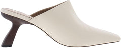 Sam Edelman Skya Ivory Pointed Toe Slip On Spool Heel Fashion Ankle Pumps