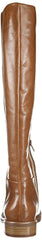 LFL by Lust For Life Mindset Cognac Leather Leather Flat Knee High Riding Boot