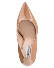 Steve Madden Vala Camel Patent Leather Pointed Toe High Stiletto Heel Pumps