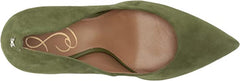 Sam Edelman Hazel Dried Thyme Stiletto Heel Pointed Toe Slip On Wide Pumps