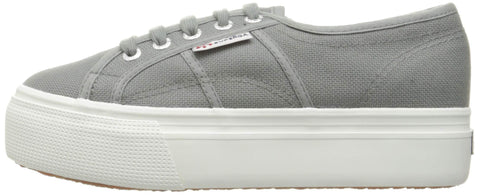 Superga Unisex Low-Top Platform Lace Up Tennis Shoes Sneakers Sage Grey