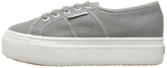 Superga Unisex Low-Top Platform Lace Up Tennis Shoes Sneakers Sage Grey