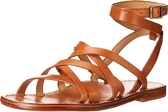 Sam Edelman Meriai Saddle Slip On Multi Buckles Adjustable Ankle Straps Sandals