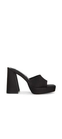 Steve Madden Cristo Platform Sandal Open Toe Chunky Heel Slip On Mule Pumps