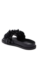 LFL by Lust For Life Women's LL-Kimchi Slide Sandal, Black Polyurethane