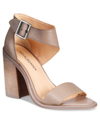 Kelsi Dagger Mayfair Portobello Taupe Block Heel Open Toe Heeled Dress Sandals