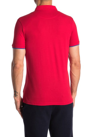 Roberto Cavalli Pipe Trim Patch Pocket Short Sleeve Polo ROSSO FSR687JD06402064