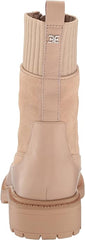 Sam Edelman Leone Sesame Chunky Block Heel Closed Toe Zipper Combat Ankle Boots