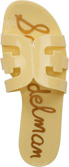 Sam Edelman Bay Buttercup Round Open Toe Slip On Leather Strap Slide Sandals