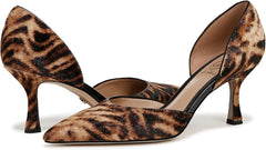 Sam Edelman Victoria Tiger Brown Multi Slip On Pointed Toe Stiletto Heeled Pumps