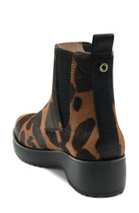 Louise Et Cie Zareb3 Genuine Calf Hair Platform NATURAL Multi Leopard Ankle Boot