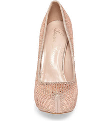 Lauren Lorraine Vanna High Platform Pump Rhinestone High Heel Prom Shoes Formal