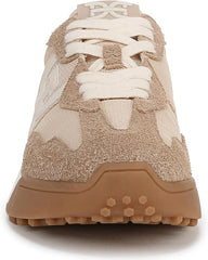 Sam Edelman Langley Tan Multi Rounded Toe Chunky Platform Low Top Sneakers