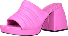 Circus by Sam Edelman Marlie Pink Crush Slip On Open Toe Block Heeled Sandals