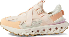 Cole Haan 5.ZeroGrand Monk Strap Runner Silver Peony/Peafuzz/Ivory Wide Sneakers
