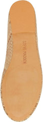 Steve Madden Blossoms Gold Snake Slip On Pointed Toe Bow Detail Ballet Flats
