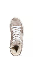 Steve Madden Tracey-F Grey Multi Fashion Lace Up High Top Embellished Sneakers