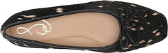 Sam Edelman Marisol Black Multi Pointed Toe Slip On Classic Leather Ballet Flats