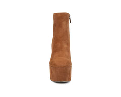 Sam Edelman Eli  Toasted Coconut Closed toe Suede Platform Ankle Dress Boots