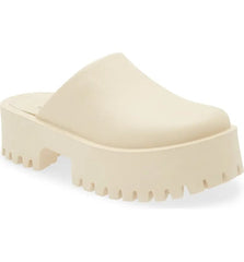 Jeffrey Campbell Clogge Sea Salt Fashion Slip On Slide Chunky Platform Sandals