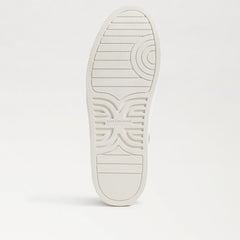 Sam Edelman Ellie Pine/White Leather Lace Up Low Top Chunky Heeled Sneakers