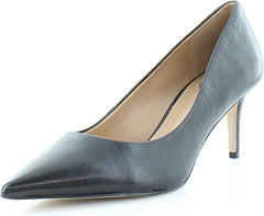 Sam Edelman Jordyn Black Nappa Leather Stiletto Heel Pointed Toe Slip On Pumps