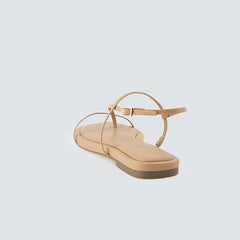 Cushionaire Glory Natural Fashion Open Toe Ankle Strap Comfortable Sandals 7.5