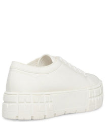 Steve Madden Rorey White Lace Up Rounded Close Toe Platform Fashion Sneaker