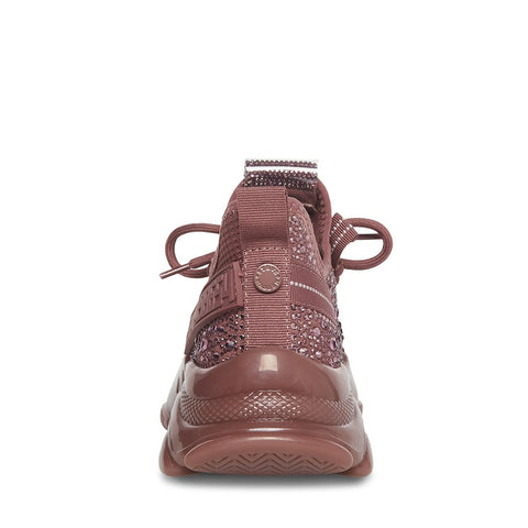 Steve Madden MAXIMA Lace Up  Boyfriend Chunky Platform Low Top Sneakers Mauve