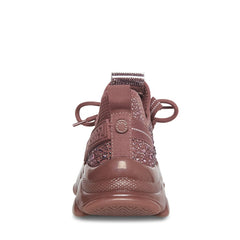 Steve Madden MAXIMA Lace Up  Boyfriend Chunky Platform Low Top Sneakers Mauve