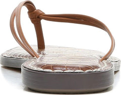 Sam Edelman Gerianne Saddle Leather Thin Strap Beach Slip-On Flip-Flop Sandal