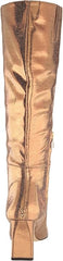 Sam Edelman Sylvia Deep Gold Athletic Calf Pointed Toe Block Heel Knee High Boot