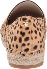 Sam Edelman Kesia Tan Multi Slip On Round Toe Espadrille Platform Flat Loafers