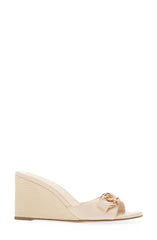 Cecelia New York Donna Wedge Sandals Slip On Open Toe Wrapped Heel Open Toe Mule