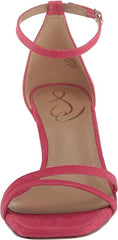 Sam Edelman Peonie Ultra Fuchsia Ankle Strap Open Toe Strappy Kitten Heel Sandal