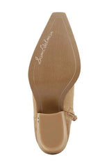 Sam Edelman Wilda Golden Caramel Stacked Block Heeled Pointed Toe Western Boots