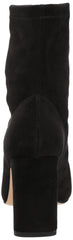 The Drop  Jane Black Fashion Ankle High Heel Pull-On Sock Boot, Black, 7.5