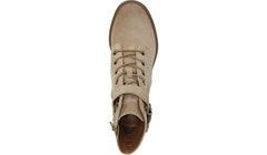 Zodiac Gemma Sand Lace Up Block Heel Rounded Toe Buckle Combat Ankle Boots