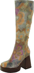 Circus By Sam Edelman Sandy Dark Moss Multi Pull On Knee High Platforms Boots