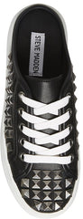 Steve Madden Bridget30 Black/White Lace Up Closed Mule Platform Fashion Sneaker