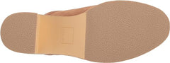 Dolce Vita Camdin Praline Nubuck Slip On Block Heel Rounded Toe Heeled Sandals