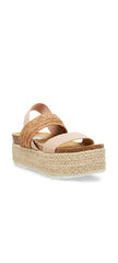 Steve Madden Circa1 Flatform Wedge Sandal Natural Nude Platform Espadrille