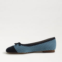 Sam Edelman Madison Blue Multi Squared Toe Slip On Casual Ballet Flats