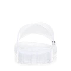 Sam Edelman Jelly Jaylee Colorblock Translucent Slip On Slide Sandals White