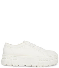 Steve Madden Rorey White Lace Up Rounded Close Toe Platform Fashion Sneaker