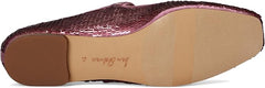Sam Edelman Michaela Elderberry Sequin Mary Jane Ankle Strap Square Toe Flats